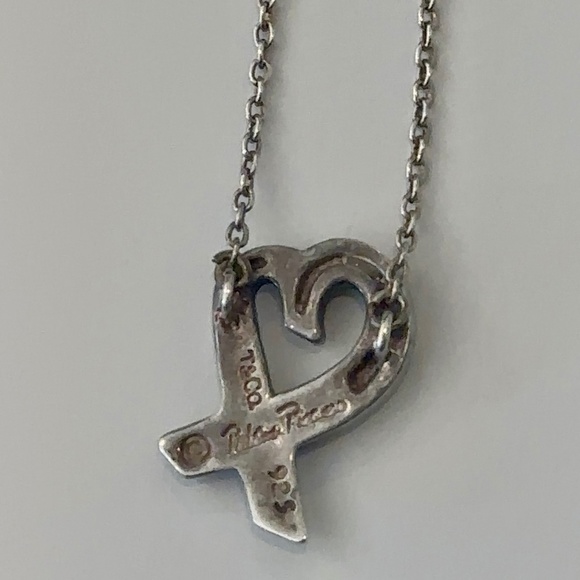 Tiffany & Co. Paloma Picasso Loving Heart 925 Necklace
